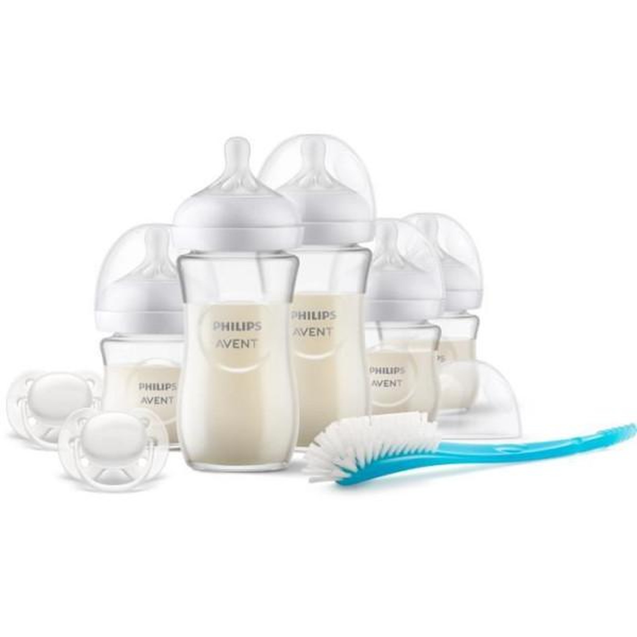 Voir la diapositive 3 : PHILIPS AVENT Coffret de naissance biberon verre natural - philips avent - kit nouveau-né - 240 ml - mixte