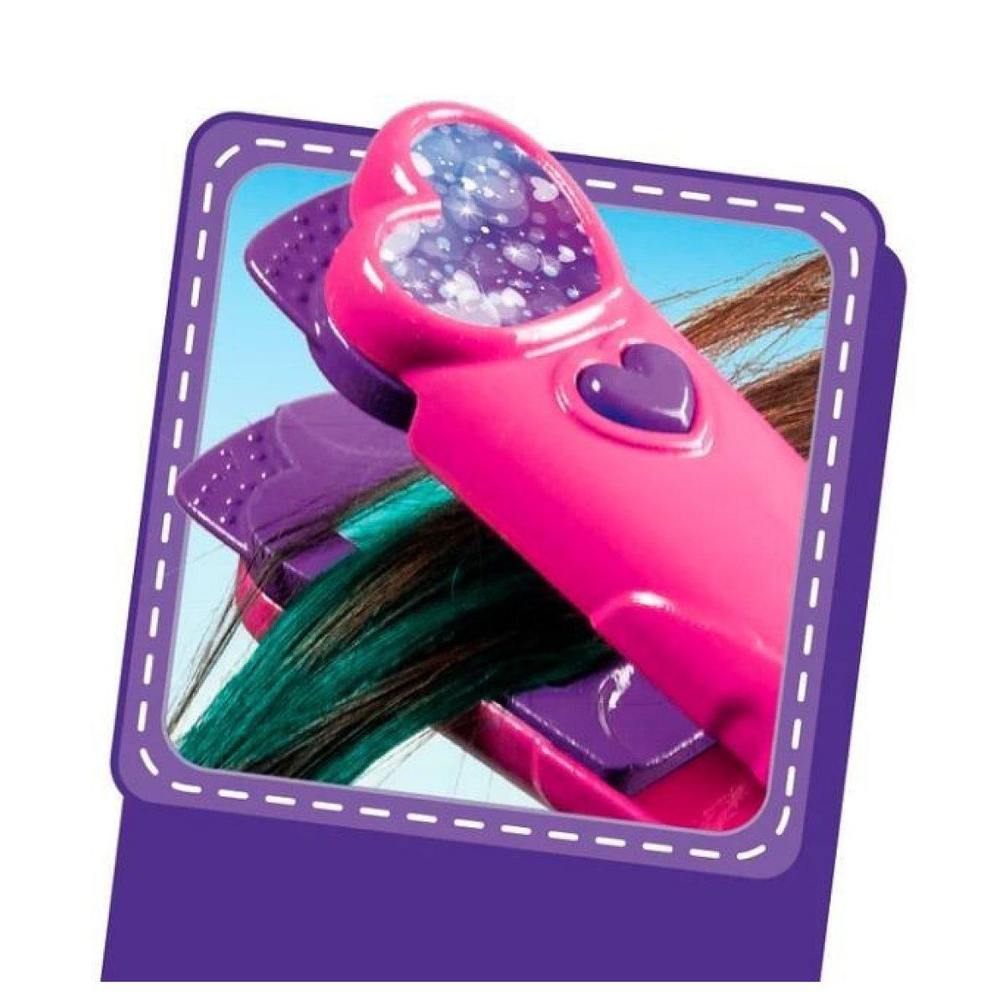 Voir la diapositive 2 : CLEMENTONI Coffret coiffure  18773 crazy chic - mèches folles