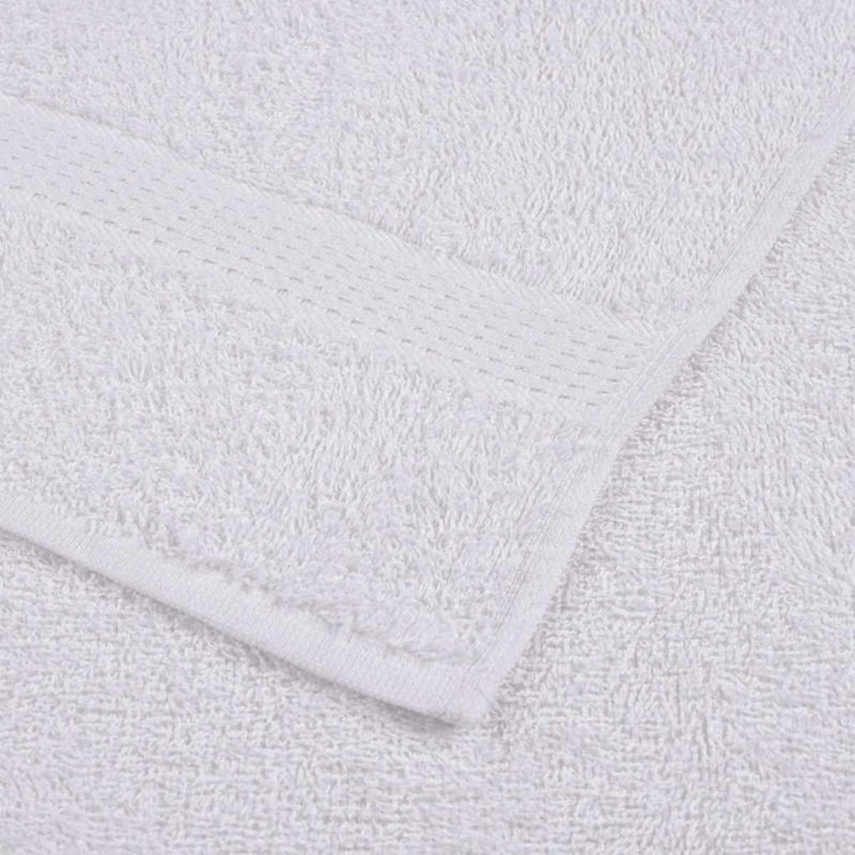 VIDAXL Serviettes d invité 2 pcs blanc 30x50 cm 360 g m² 100% coton