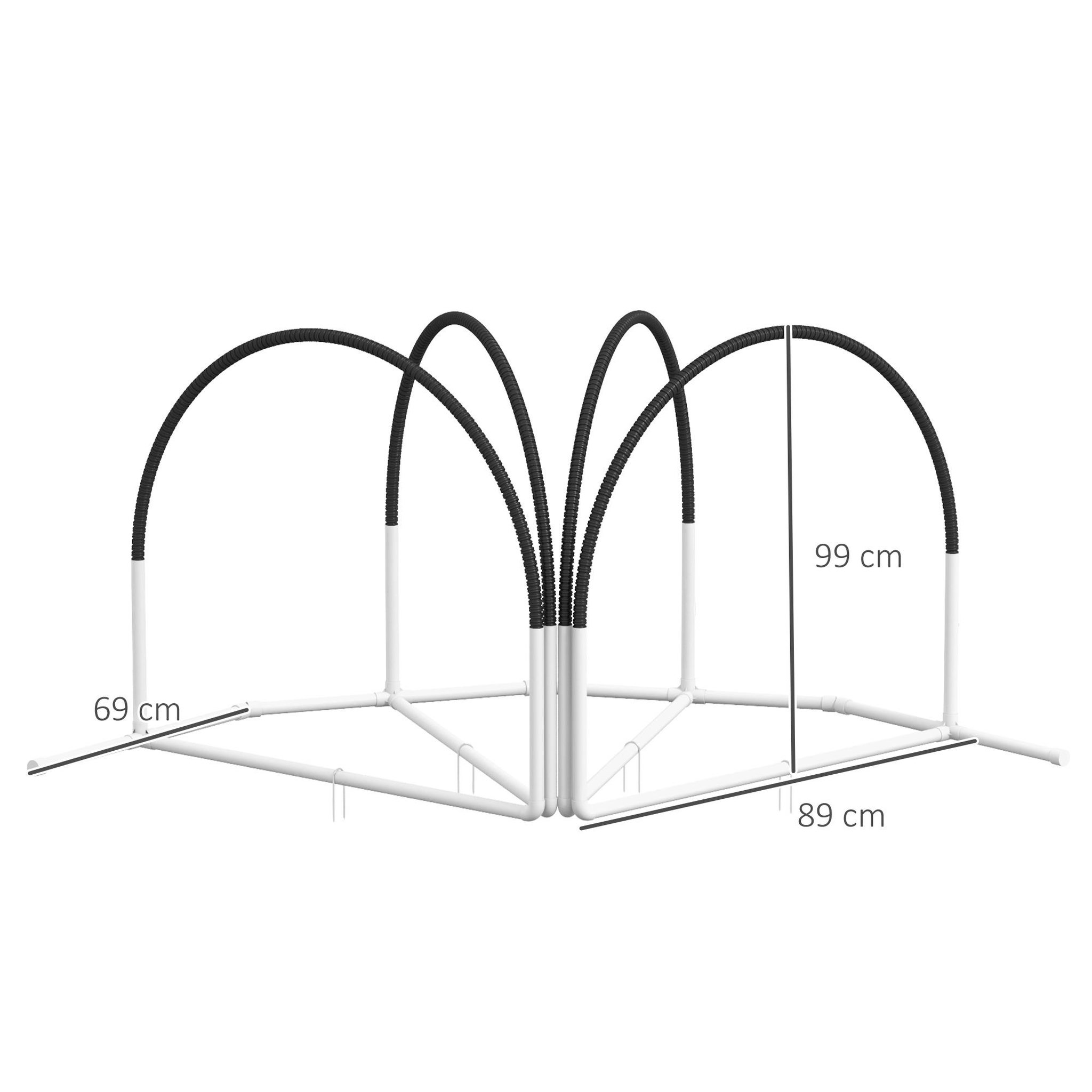 Voir la diapositive 3 : PAWHUT Kit d'agilité pour chien 4 pièces - hooper agility - arceaux entrainement, obstacle, sac de transport inclus - noir