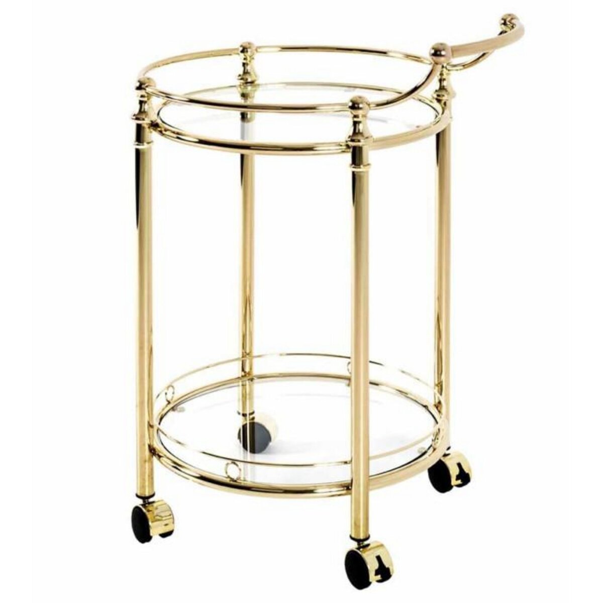 Paris Prix Desserte de Cuisine Design  Laitonné  79cm Or