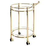 Paris Prix Desserte de Cuisine Design  Laitonné  79cm Or