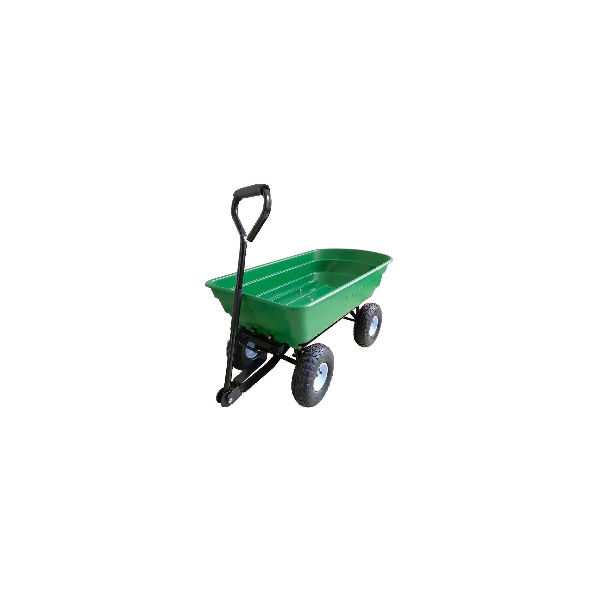Voir la diapositive 1 : Chariot d'entretien de jardin à bascule - Avec poignée de transport - Contenance : 75 Litres