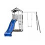 Voir la diapositive 2 : Axi House AXI Structure de jeu Beach Tower Gris Blanc avec 1 balancoire et toboggan Bleu