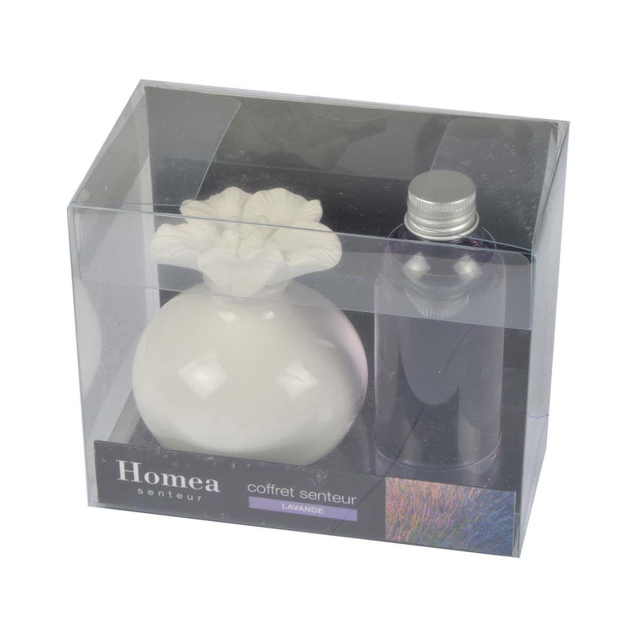 Voir la diapositive 2 : HOMEA Coffret senteur  essentiel  100ml lavande