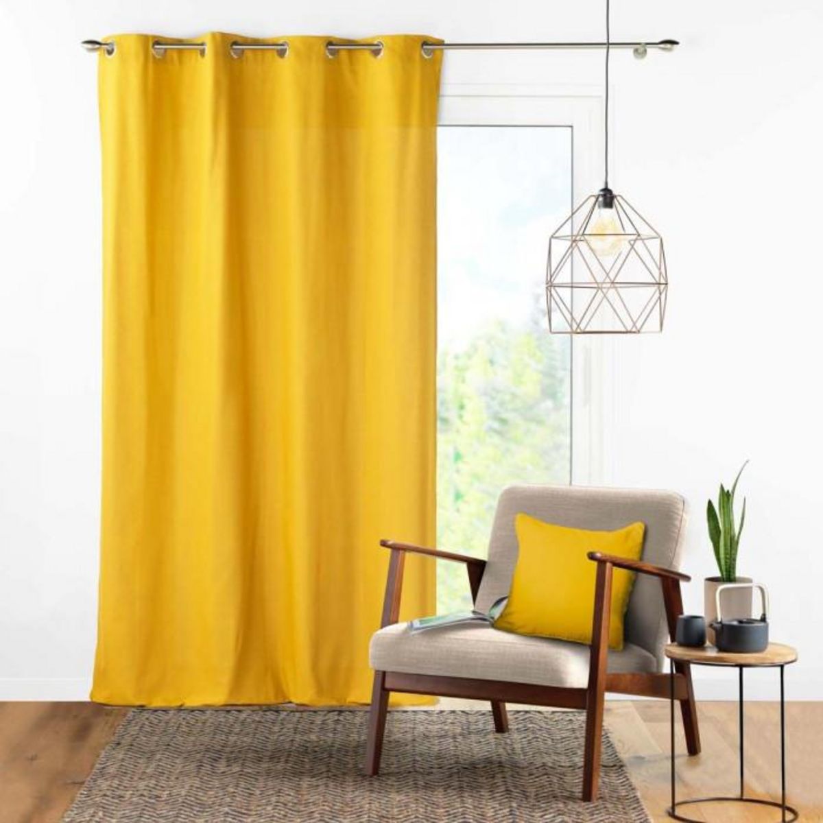 Paris Prix Coussin Déco  Panama  60x60cm Miel