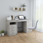 Voir la diapositive 1 : VIDAXL Bureau Gris beton 140x50x76 cm Bois d'ingenierie