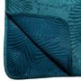 Voir la diapositive 3 : ATMOSPHERA Dessus de lit velours 240x260 Feuille canard