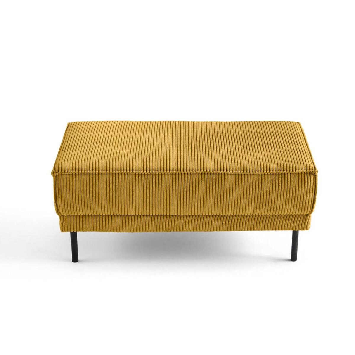 LISA DESIGN Charlie - pouf - pieds hauts - en velours côtelé