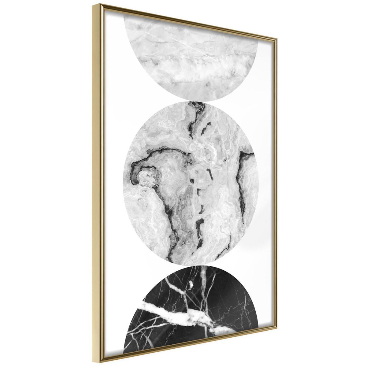 Paris Prix Affiche Murale Encadrée  Three Shades of Marble