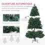 Voir la diapositive 6 : HOMCOM Sapin de Noël artificiel H.180 cm 1061 branches épines grand réalisme métal PVC PE vert