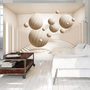 Voir la diapositive 1 : Paris Prix Papier Peint  Beige Balls