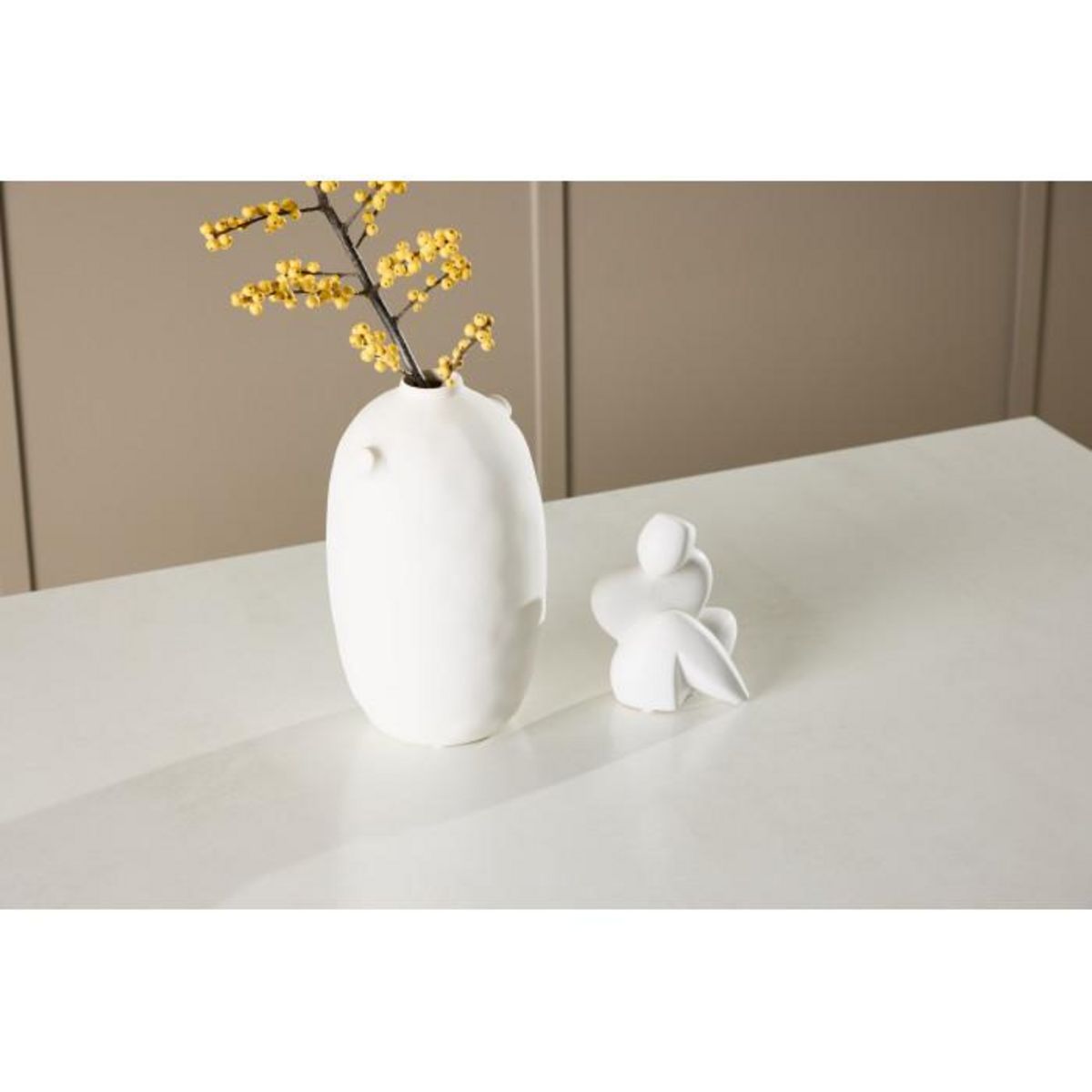 Paris Prix Table Basse en Verre  Ester  120cm Blanc