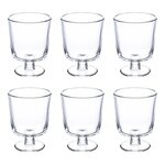 SECRET DE GOURMET Lot de 6 Verres à Vin  Empileau  30cl Transparent