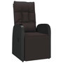 Voir la diapositive 3 : VIDAXL Ensemble a manger de jardin 11 pcs coussins noir resine tressee