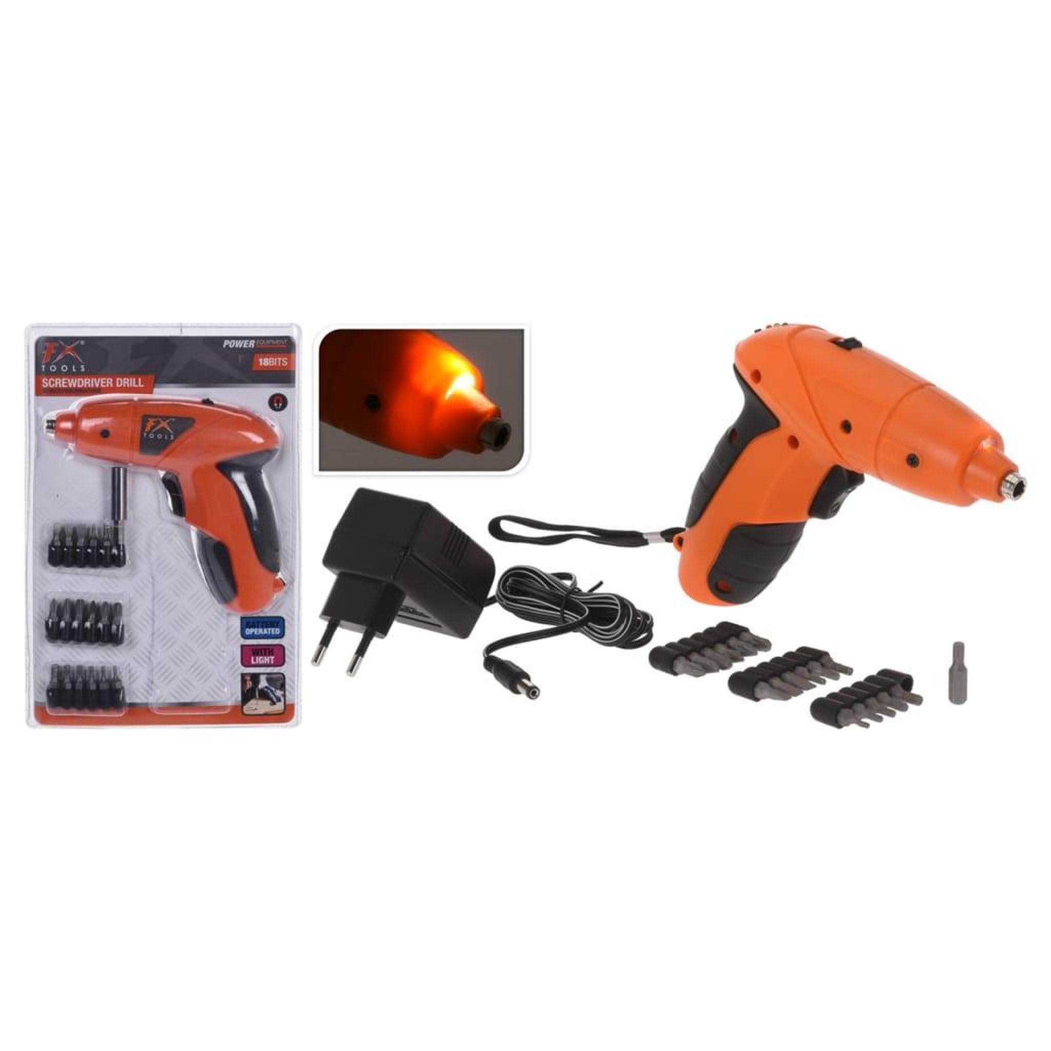 Voir la diapositive 1 : FX-Tools FX-Tools Tournevis perceuse 19 pcs sur batterie