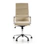 Voir la diapositive 2 : VS VENTA-STOCK Fauteuil de Bureau Morgan inclinable Taupe, Cuir synthétique