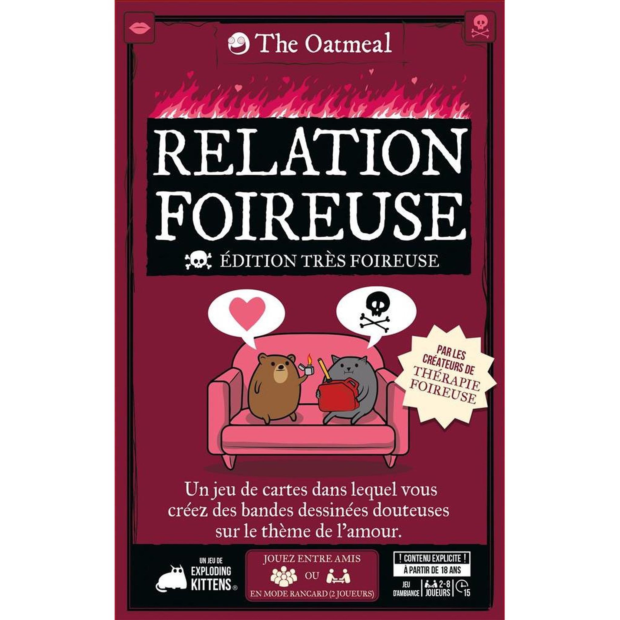 Asmodee Jeu d ambiance Asmodee Relation Foireuse Edition Très Foireuse