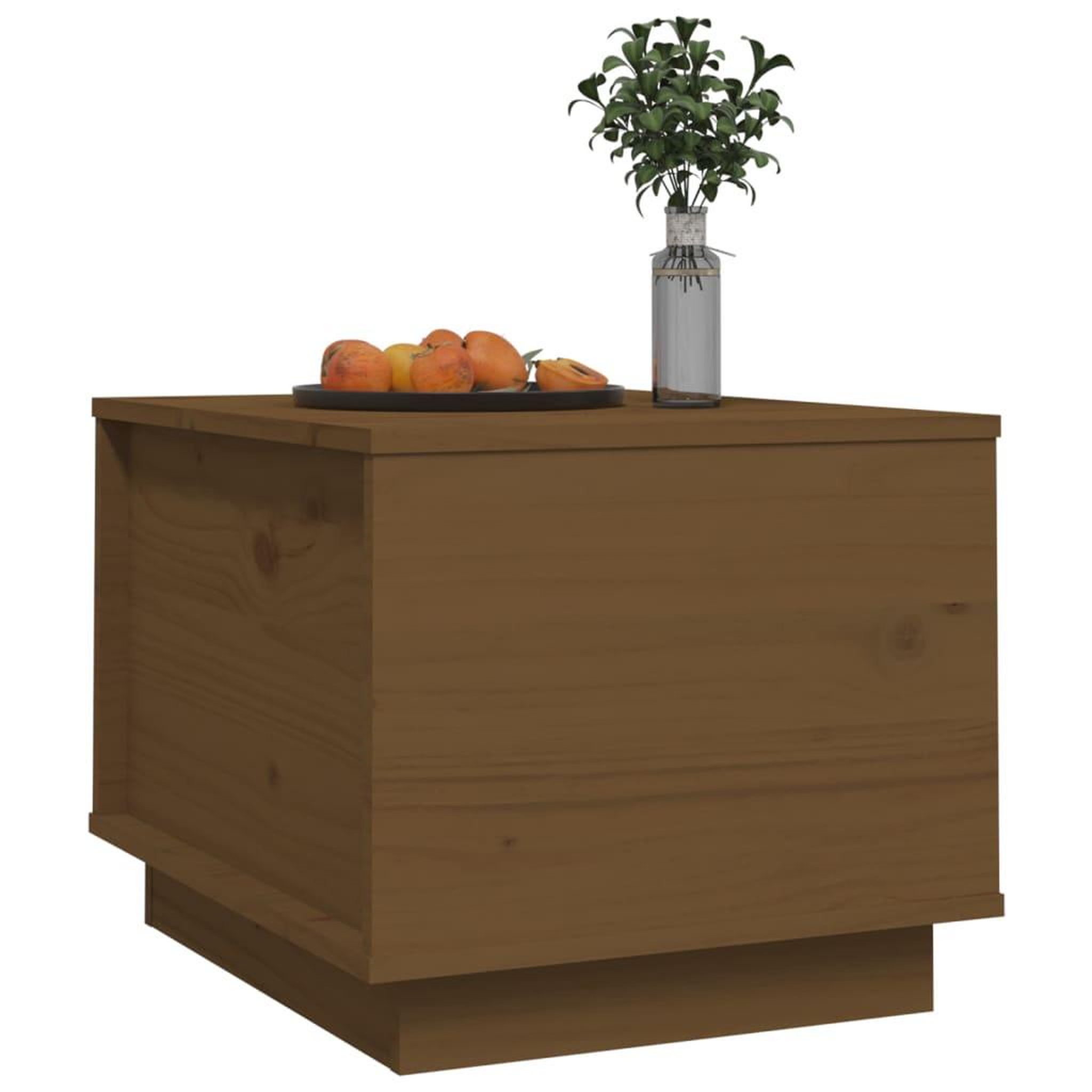 Voir la diapositive 4 : VIDAXL Table basse Marron miel 40x50x35 cm Bois massif de pin