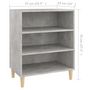 Voir la diapositive 6 : VIDAXL Buffet gris beton 57x35x70 cm bois d'ingenierie