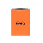 RHODIA Bloc de bureau à spirales Rhodia 14.8x21 cm - Petits carreaux - 160 pages