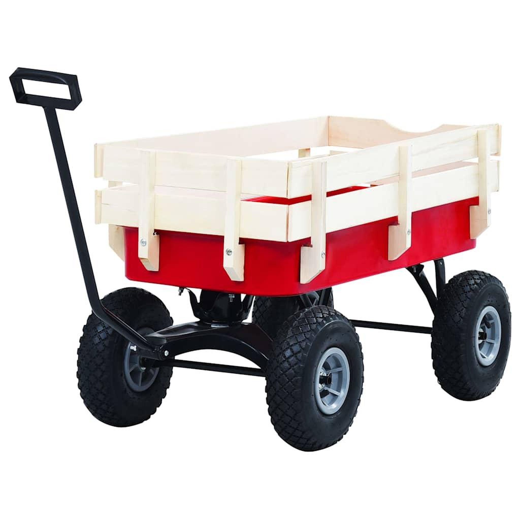 Voir la diapositive 2 : VIDAXL Chariot a main 150 kg rouge