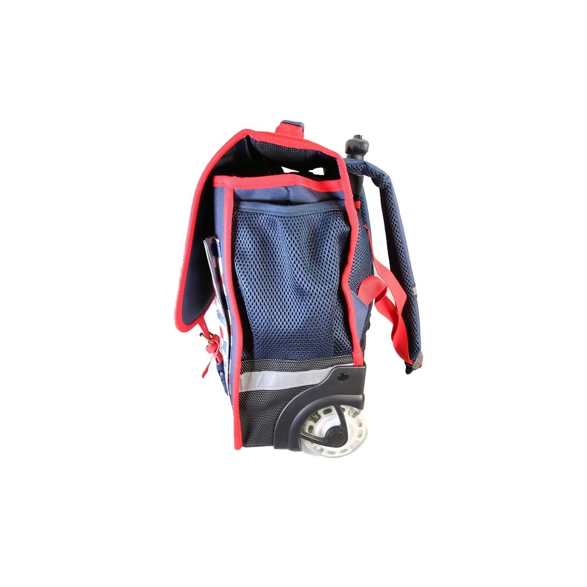 Voir la diapositive 3 : Bagtrotter Phileas – cartable à roulettes 41 cm voiture – bleu et rouge – garçon – 2 compartiments
