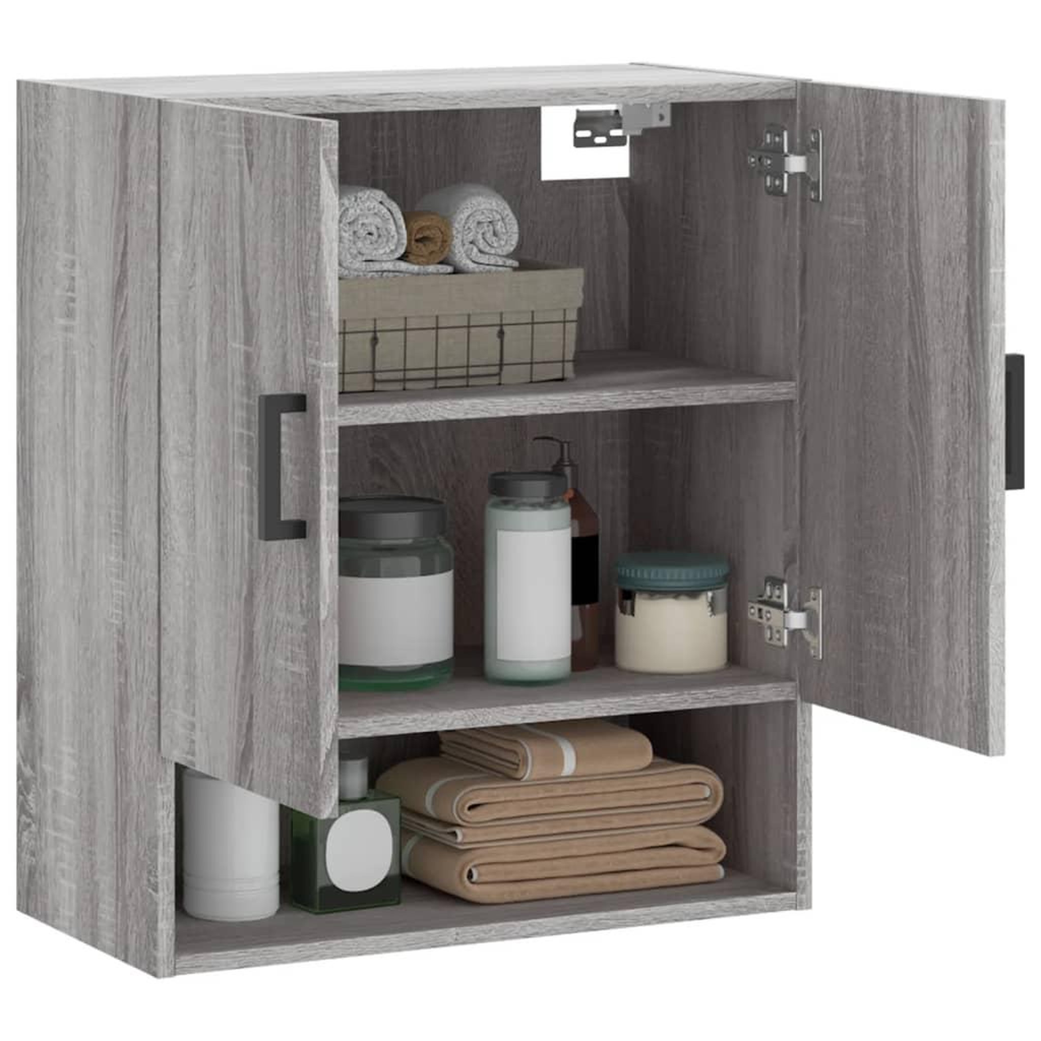 Voir la diapositive 4 : VIDAXL Armoire murale sonoma gris 60x31x70 cm bois d'ingenierie