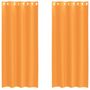 Voir la diapositive 2 : VIDAXL Rideaux en voile avec œillets 2 pcs orange 140x225 cm