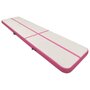 Voir la diapositive 2 : VIDAXL Tapis gonflable de gymnastique avec pompe 700x100x20cm PVC Rose
