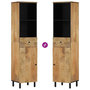 Voir la diapositive 6 : VIDAXL Armoire de salle de bain 38x33x160 cm bois massif de manguier