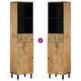 Voir la diapositive 6 : VIDAXL Armoire de salle de bain 38x33x160 cm bois massif de manguier