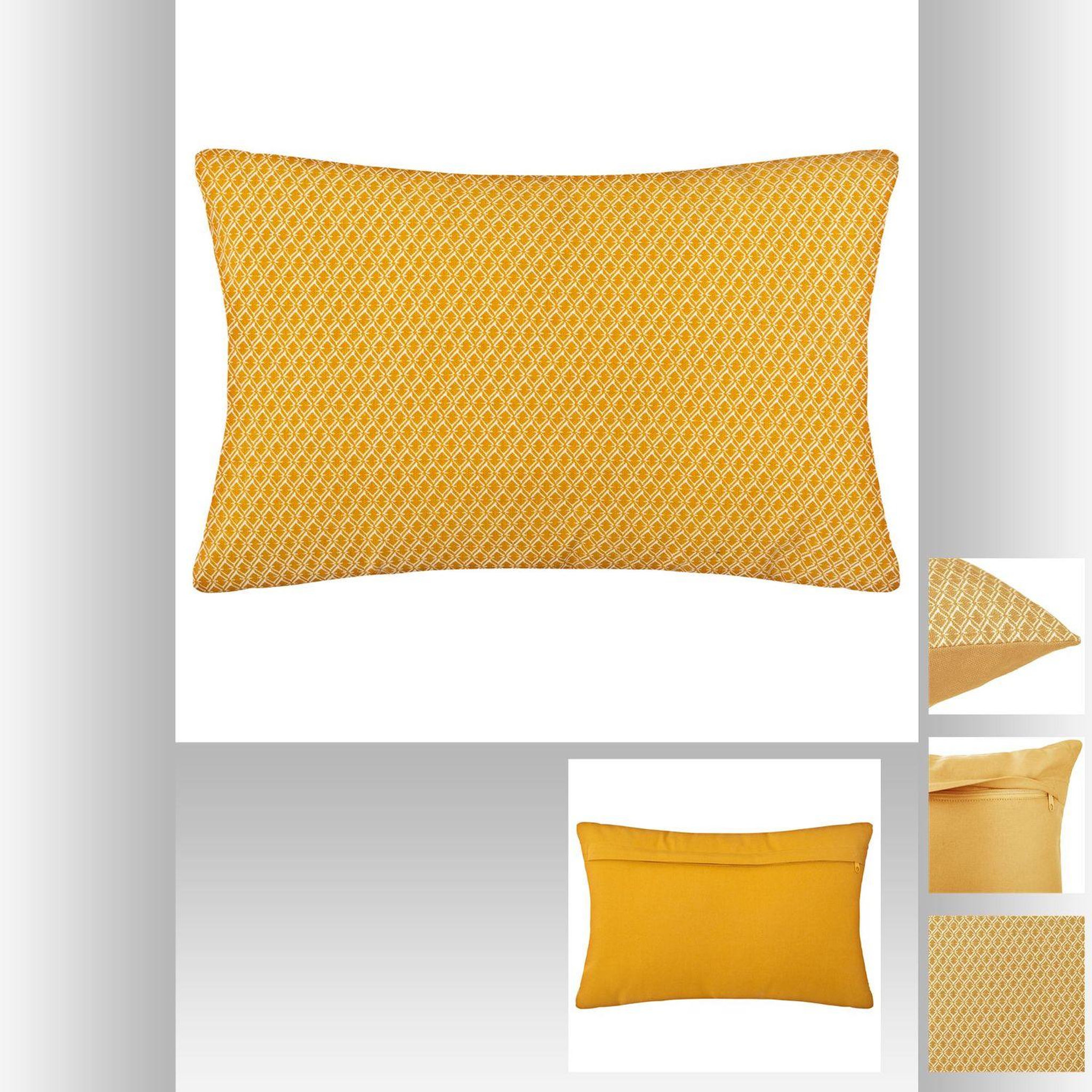 Voir la diapositive 2 : ATMOSPHERA Coussin rectangulaire en coton à motif Otto