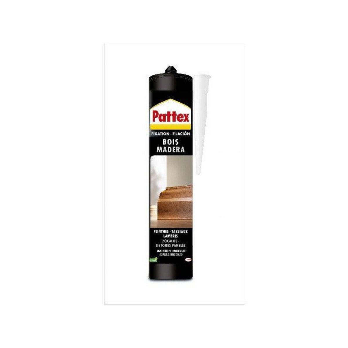 PATTEX Colle fixation interieur acryliq pattex ni clou ni vis bois/plint 380g