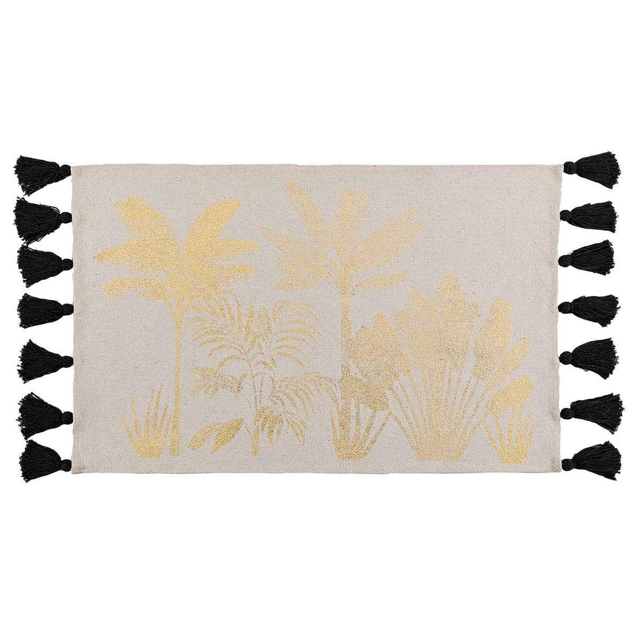 Voir la diapositive 1 : Douceur d'Intérieur Tapis Déco à Pompons  Karaba  60x90cm Naturel