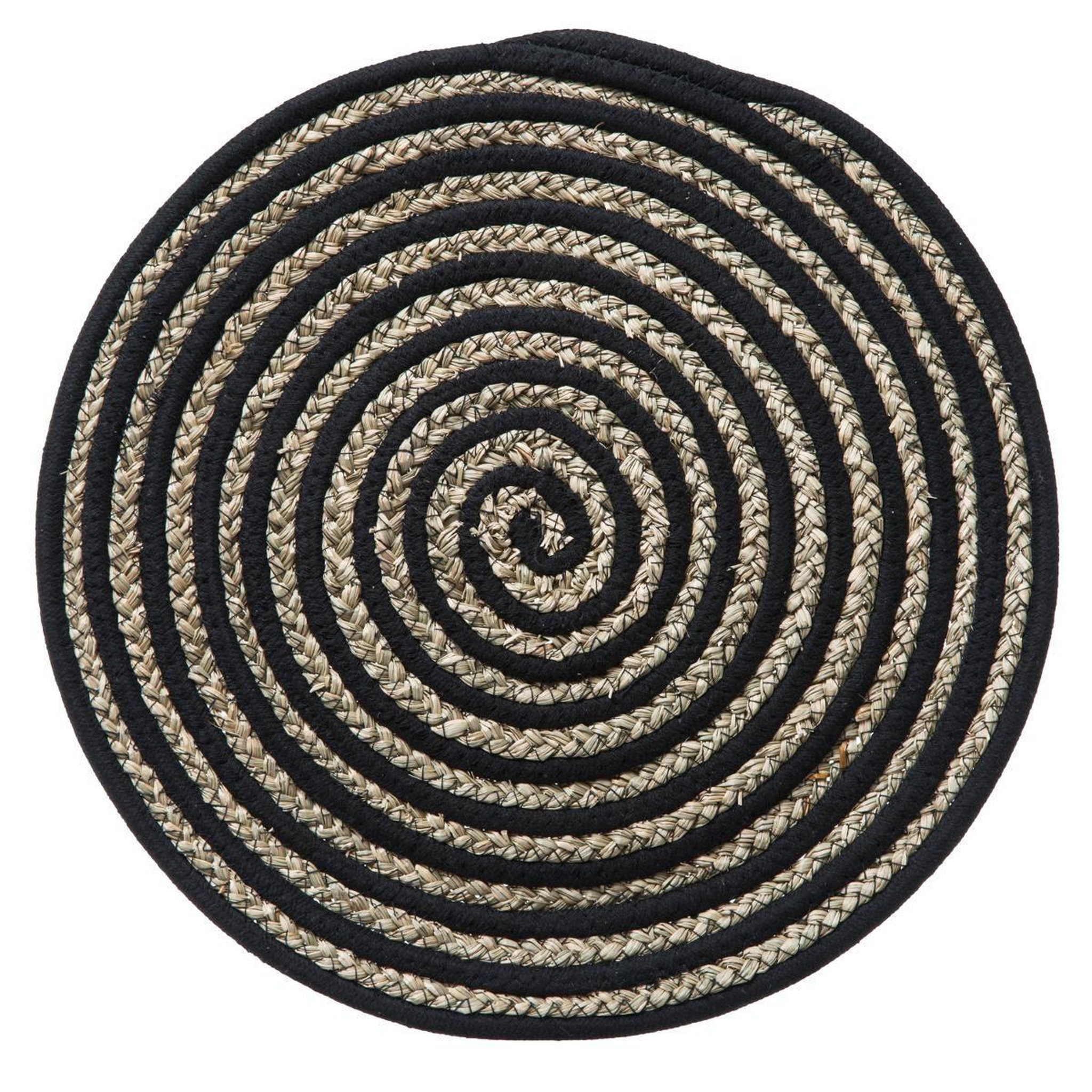 SECRET DE GOURMET Set de table déco  terre  38cm noir