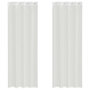 Voir la diapositive 2 : VIDAXL Rideaux en voile avec œillets 2 pcs blanc