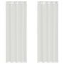 Voir la diapositive 2 : VIDAXL Rideaux en voile avec œillets 2 pcs blanc
