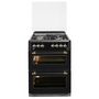 Voir la diapositive 1 : BEKO Cuisinière mixte CDF63111DB, 50 cm, 3 Foyers à gaz + 1 Electrique, Four à convection naturelle