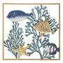 Voir la diapositive 1 : Paris Prix Déco Murale Encadrée en Métal  Fish  50cm Multicolore