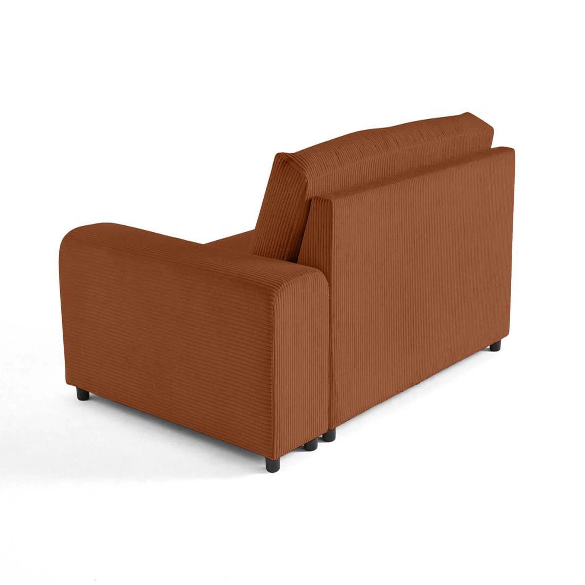 Voir la diapositive 4 : BEST MOBILIER Garance - module d'assise 2 places avec accoudoir droit - en velours côtelé