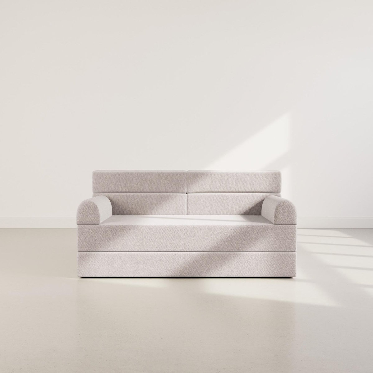 LISA DESIGN Astral - canapé 3 places convertible en velours texturé