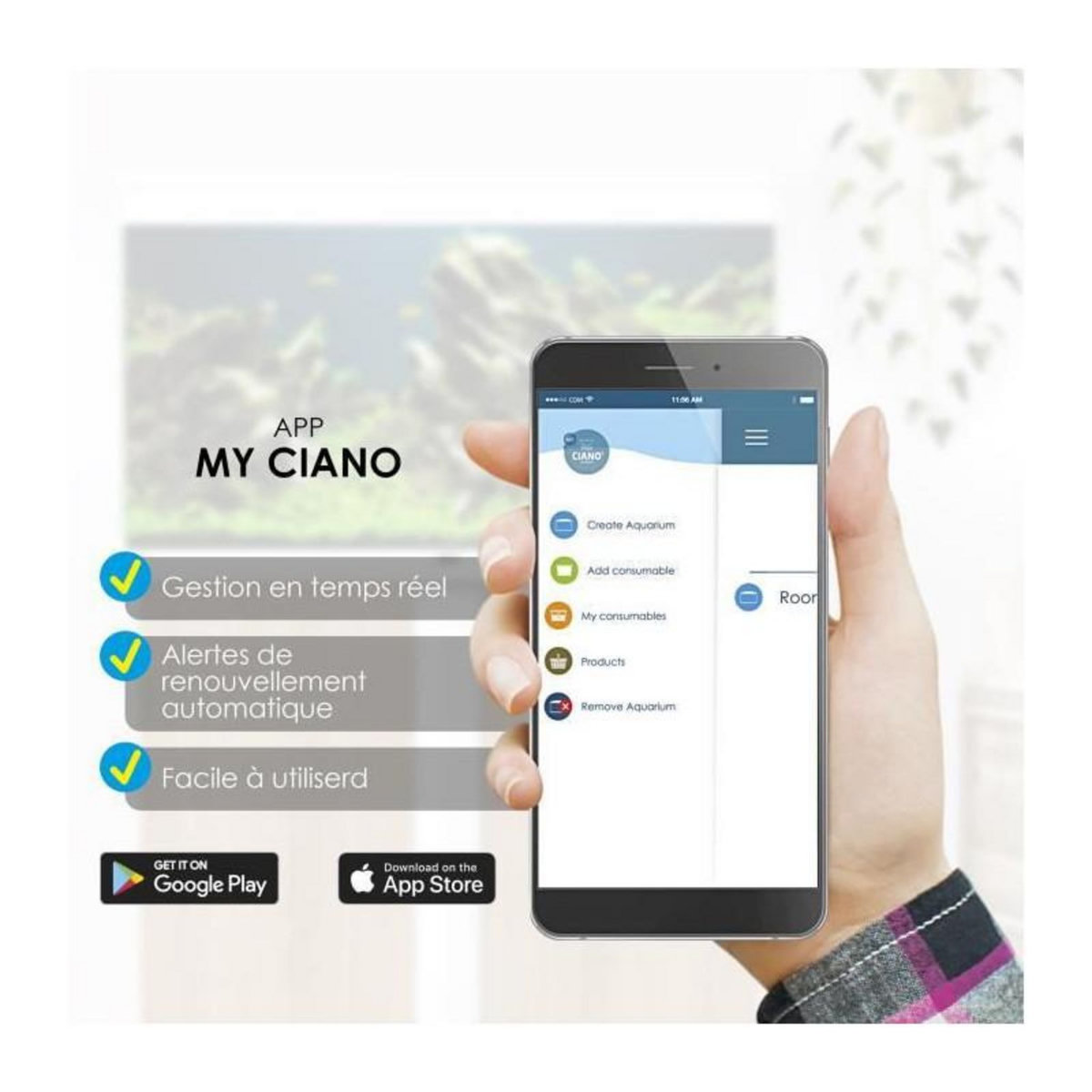 MARSHALL CIANO CLA60  rampe led 8W + transfo pour aqua 60 et aqua 80 CIANO