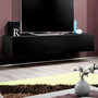 Voir la diapositive 3 : Paris Prix Meuble TV Mural Design  Fly I  160cm Noir
