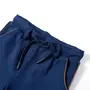 VIDAXL Pantalons pour enfants avec cordon de serrage bleu marine 140