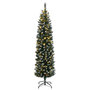 Voir la diapositive 3 : VIDAXL Sapin de Noël artificiel mince 300 LED 180 cm
