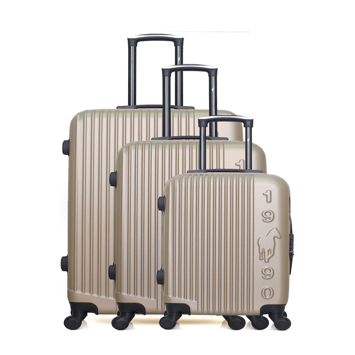 GENTLEMAN FARMER GENTLEMAN FARMER - Set de 3 Valises LIAM 75 cm 4 Roues