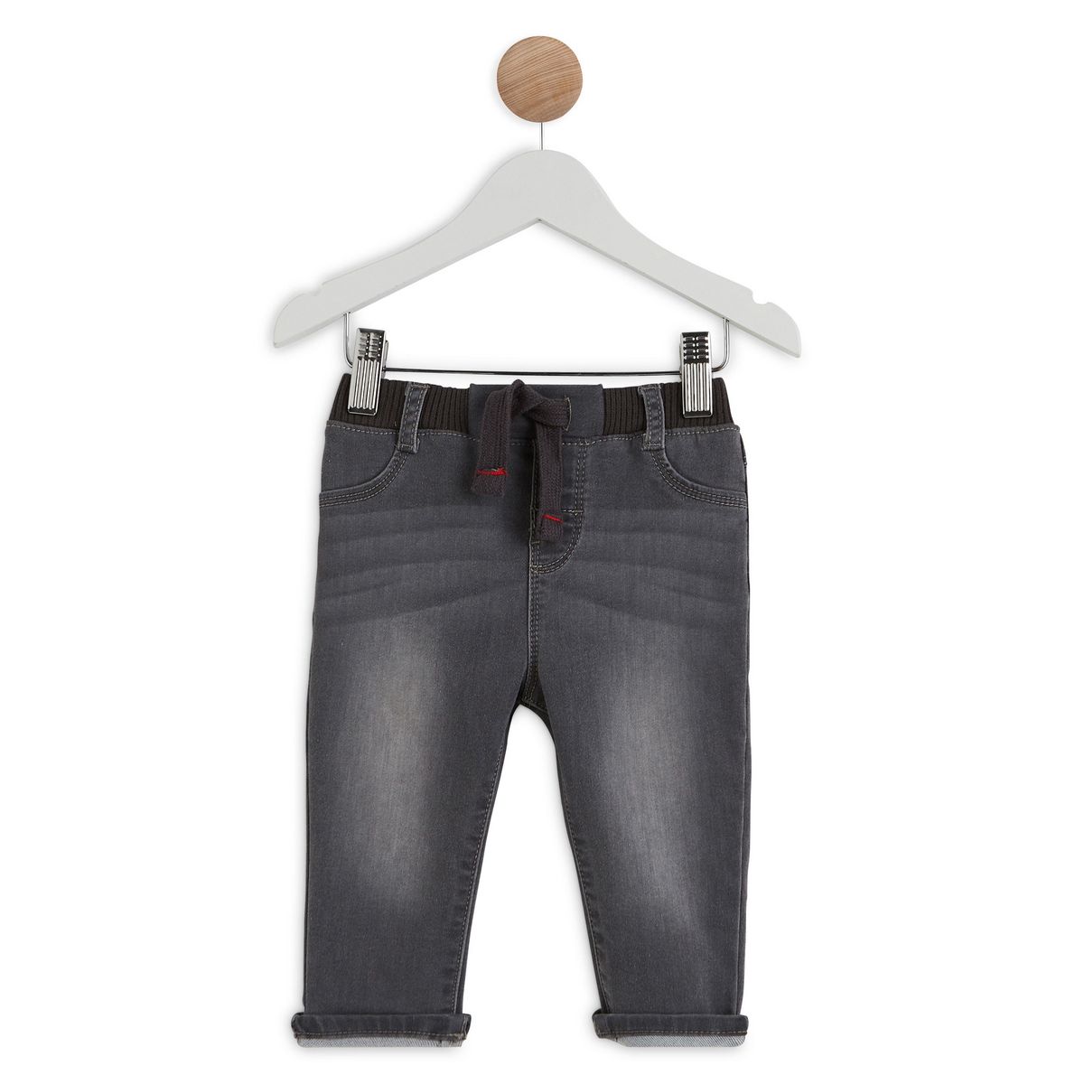 IN EXTENSO Pantalon denim maille bébé garçon