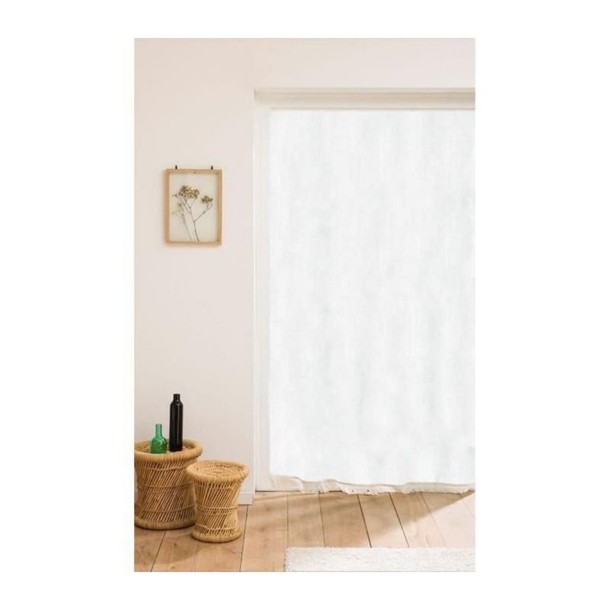 Toison d'or TOISON D'OR - Rideau - Simple - Miramas - 140x225 cm - Protection chaleur et insectes - Blanc