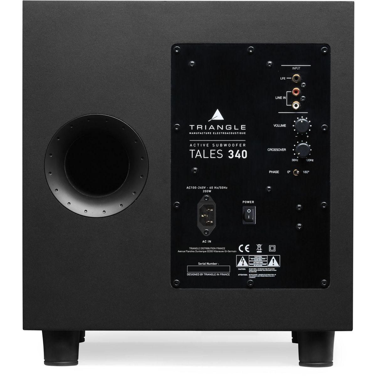 Triangle Caisson de basse TALES 340 NOIR